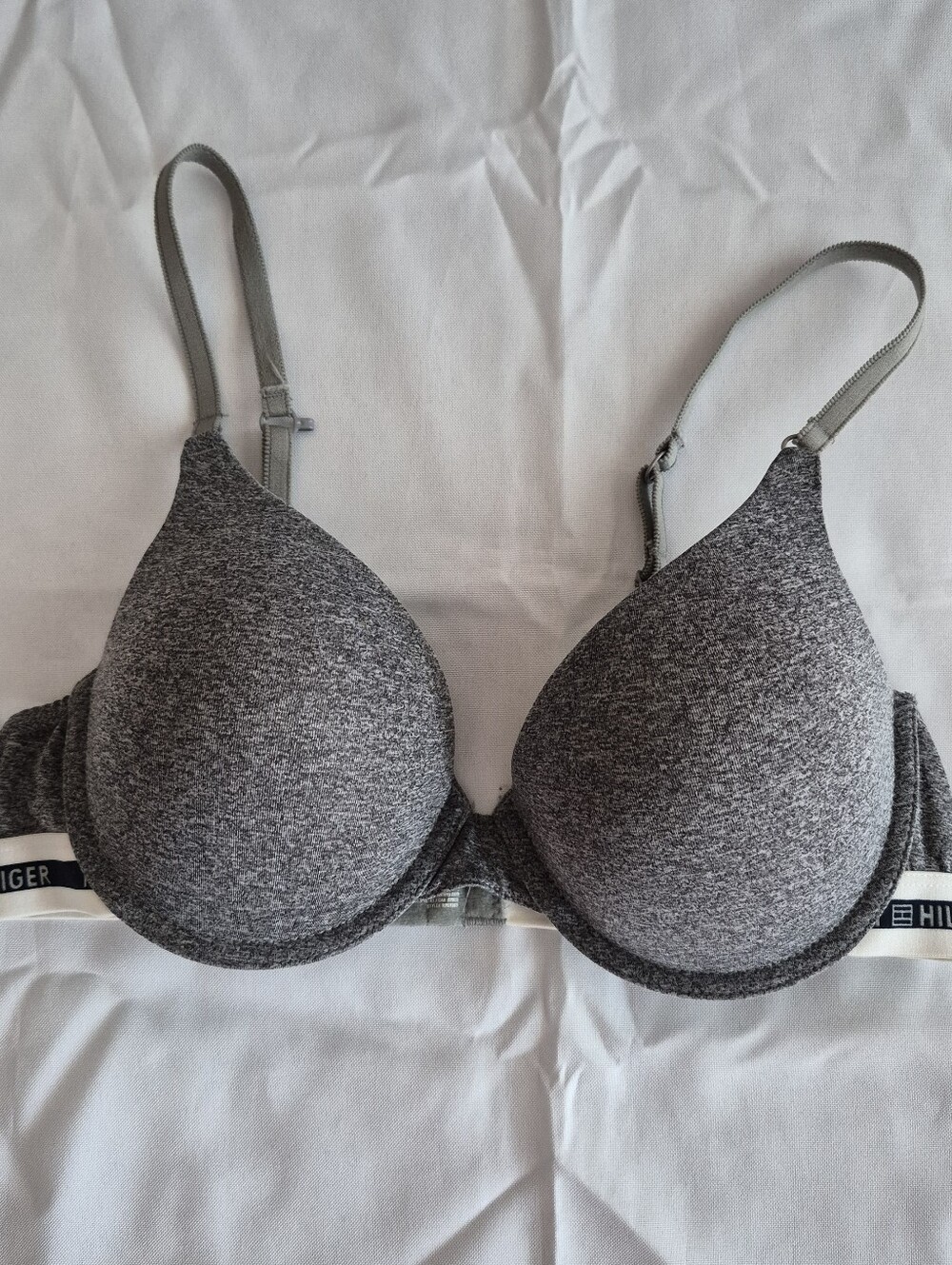 Tommy Hilfiger Gray Heather Molded T-Shirt Bra Convertable Back Strap